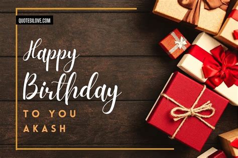 happy birthday akash quotes|More.